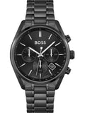 Hugo Boss Champion Black Dial Black Steel Strap Watch for Men - 1513960 Buy Now By Hugo Boss