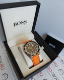 Hugo Boss Energy Chronograph Quartz Black Dial Orange Rubber Strap Watch For Men - 1513970 Buy Now By Hugo Boss