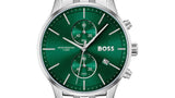 Hugo Boss Associate Green Dial Silver Steel Strap Watch for Men - 1513975 Buy Now By Hugo Boss