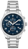 Hugo Boss View Chronograph Blue Dial Silver Steel Strap Watch For Men - 1513989 Buy Now By Hugo Boss