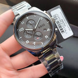 Hugo Boss View Chronograph Grey Dial Grey Steel Strap Watch For Men - 1513991 Buy Now By Hugo Boss