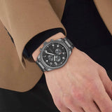 Hugo Boss View Chronograph Grey Dial Grey Steel Strap Watch For Men - 1513991 Buy Now By Hugo Boss
