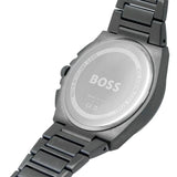 Hugo Boss Steer Chronograph Quartz Grey Dial Grey Steel Strap Watch For Men - 1513996 Buy Now By Hugo Boss