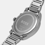 Hugo Boss Trace Chronograph Red Dial Silver Steel Strap Watch For Men - 1514004 Buy Now By Hugo Boss