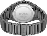 Hugo Boss Steer Chronograph Grey Dial Grey Steel Strap Watch For Men - 1514045 Buy Now By Hugo Boss