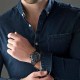 Hugo Boss Troper Chronograph Grey Dial Grey Steel Strap Watch For Men - 1514058 Buy Now By Hugo Boss