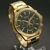 Hugo Boss Troper Chronograph Green Dial Gold Steel Strap Watch For Men - 1514059 Buy Now By Hugo Boss