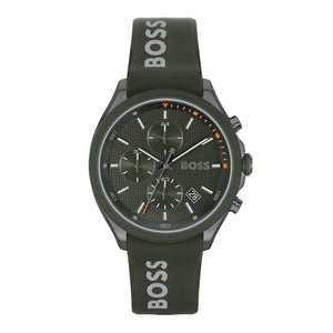 Hugo Boss Velocity Chronograph Green Dial Green Rubber Strap Watch For Men - 1514060 Buy Now By Hugo Boss
