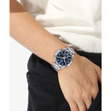 Hugo Boss Troper Chronograph Blue Dial Silver Steel Strap Watch For Men - 1514069 Buy Now By Hugo Boss