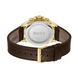 Hugo Boss Troper Chronograph Black Dial Brown Leather Strap Watch For Men - 1514100 Buy Now By Hugo Boss