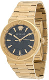 Versace Greca Black Dial Gold Steel Strap Watch for Women - VEVH00820 Buy Now By Versace