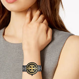 Tory Burch Reva Black Dial Black Steel Strap Watch for Women - TBW4036 Buy Now By Tory Burch