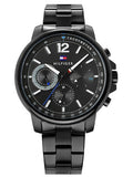 Tommy Hilfiger London Chronograph Black Dial Black Steel Strap Watch for Men - 1791529 Buy Now By Tommy Hilfiger