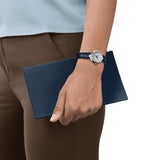 Tissot Bellissima Automatic Silver Dial Blue Leather Strap Watch For Women - T126.207.16.013.00 Buy Now By Tissot