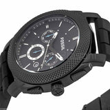 Fossil Machine Chronograph Black Dial Black Silicone Strap Watch for Men - FS4487 Buy Now By Fossil