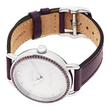 Coach Delancey White Dial Purple Leather Strap Watch for Women - 14502886 Buy Now By Coach