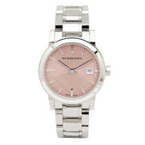 Burberry The City Pink Dial Silver Steel Strap Watch for Women - BU9124 Buy Now By Burberry