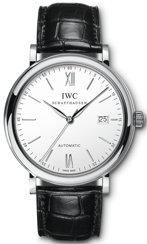 IWC Portofino Automatic White Dial Black Leather Strap Watch for Men - IW356501 Buy Now By IWC
