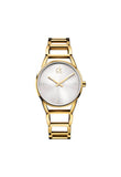 Calvin Klein Stately White Dial Gold Steel Strap Watch for Women - K3G2352W Buy Now By Calvin Klein