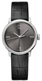 Calvin Klein Grey Dial Black Leather Strap Watch for Women - K2Y2Y1CU Buy Now By Calvin Klein