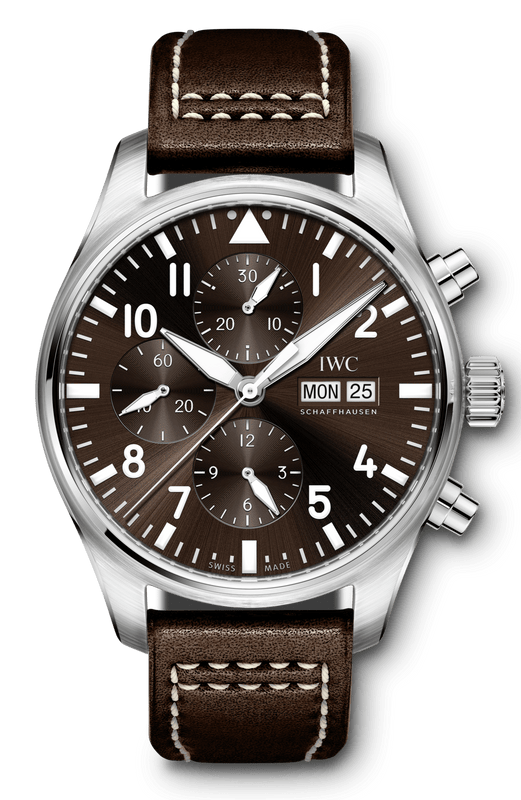 IWC Pilot's Watch Chronograph Edition Brown Dial Brown Leather Strap Watch for Men - IW377713 Buy Now By IWC