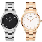 Daniel Wellington Iconic Link White Dial Rose Gold Steel Strap Watch For Women - DW00100209 Buy Now By Daniel Wellington