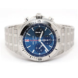 Breitling Chronomat B01 42mm Blue Dial Silver Steel Strap Watch for Men - AB0134101C1A1 Buy Now By Breitling