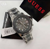Guess Octane Chronograph Black Dial Two Tone Steel Strap Watch for Men - W1046G1 Buy Now By Guess