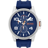 Hugo Boss Detroit Quartz Blue Dial Blue Silicone Strap Watch For Men - 1550008 Buy Now By Hugo Boss