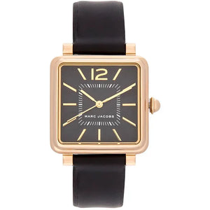 Marc Jacobs Vic Black Dial Black Leather Strap Watch for Women - MJ1522 Buy Now By Marc Jacobs