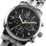 Tissot T Sport PRC200 Chronograph Black Dial Silver Steel Strap Watch for Men - T17.1.586.52 Buy Now By Tissot