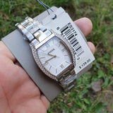 Fossil Wallace Designer Silver Dial Silver Steel Strap Watch for Women - ES3057 Buy Now By Fossil