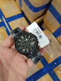 Fossil Grant Chronograph Black Dial Black Steel Strap Watch for Men - FS4832 Buy Now By Fossil