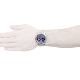 Guess Horizon Chronograph Quartz Blue Dial Silver Steel Strap Watch for Men - W0379G3 Buy Now By Guess