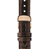 Mido Baroncelli III Automatic Diamonds Brown Dial Brown Leather Strap Watch For Women - M7600.3.64.8 Buy Now By Mido