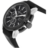 Gucci G Chrono Black Dial Black Leather Strap Watch For Men - YA101205 Buy Now By Gucci