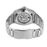 Fossil Everett Automatic Skeleton Blue Dial Silver Steel Strap Watch for Men - ME3220 Buy Now By Fossil