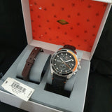 Fossil Wakefield Chronograph Black Dial Black Leather Strap Watch for Men - CH2953 Buy Now By Fossil