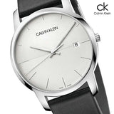 Calvin Klein City White Dial Black Leather Strap Watch for Men - K2G2G1CD Buy Now By Calvin Klein