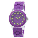 Marc Jacobs Pelly Purple Dial Purple Silicone Strap Watch for Women - MBM2505 Buy Now By Marc Jacobs