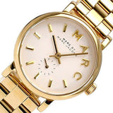 Marc Jacobs Baker White Dial Gold Steel Strap Watch for Women - MBM3247 Buy Now By Marc Jacobs