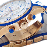 Marc Jacobs Rock Chronograph White Dial Two Tone Silicone Strap Watch for Women - MBM2594 Buy Now By Marc Jacobs