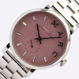 Marc Jacobs Baker Pink Dial Silver Steel Strap Watch for Women - MBM3280 Buy Now By Marc Jacobs