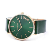 Coach Perry Green Dial Green Leather Strap Watch for Women - 14503383-C Buy Now By Coach