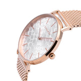 Coach Perry Silver Dial Rose Gold Mesh Bracelet Watch for Women - 14503386 Buy Now By Coach