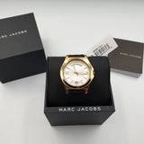 Marc Jacobs Baby Dave Gold Dial Black Leather Strap Watch for Women - MBM1264 Buy Now By Marc Jacobs