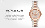 Michael Kors Runway Analog Crystals Rose Gold Dial Two Tone Steel Strap Watch for Women - MK7355 Buy Now By Michael Kors