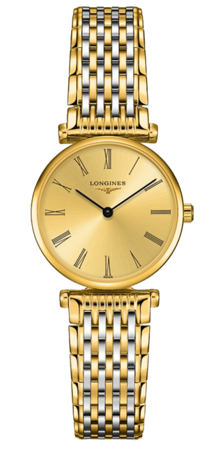 Longines La Grande Classique de Longines Gold Dial Two Tone Steel Strap Watch for Women - L4.209.2.31.7 Buy Now By Longines