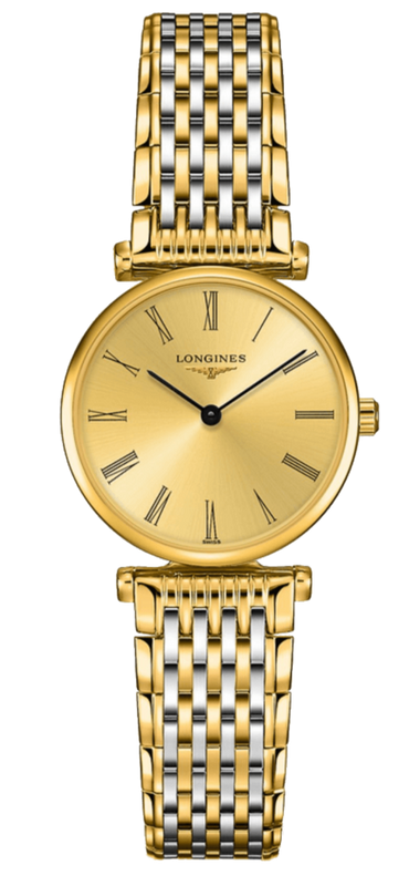 Longines La Grande Classique de Longines Gold Dial Two Tone Steel Strap Watch for Women - L4.209.2.31.7 Buy Now By Longines