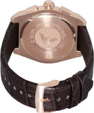 Emporio Armani Federico Chronograph Blue Dial Brown Leather Strap Watch For Men - AR11563 Buy Now By Emporio Armani